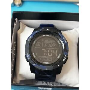 Activa X Terrain Invicta Digital Men's Watch - 45mm, Camouflage, Blue - NIB